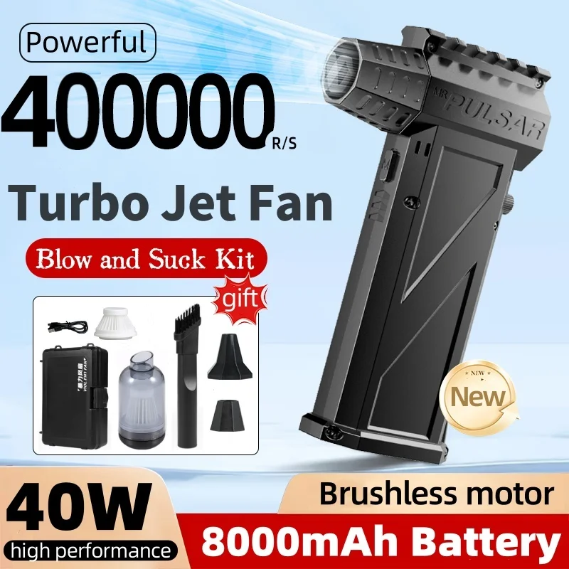 

Blower X3pro Winter Snow Removal 400000RPM Powerful Blower Vacuum Cleaner Type-C Charging Strong Wind 53m/s Brushless ViolentFan