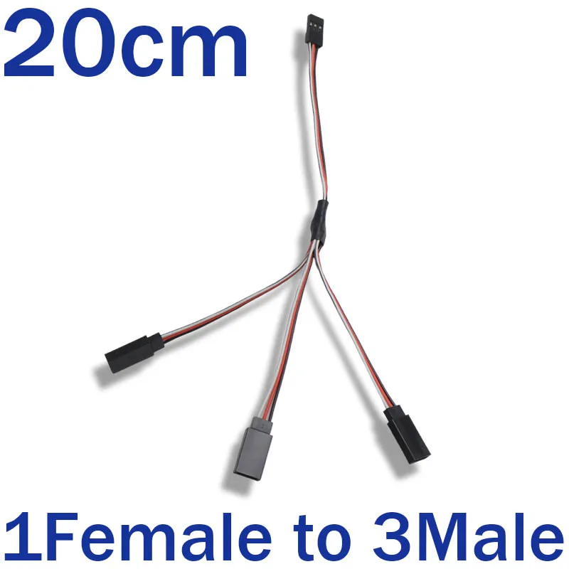5/10 Pcs 2/1 Trailer 3/1 RC Servo Y Extension Cord Cable Lead Wire for JR Futaba Rc Battery Drone Boat Helicopter Airplane