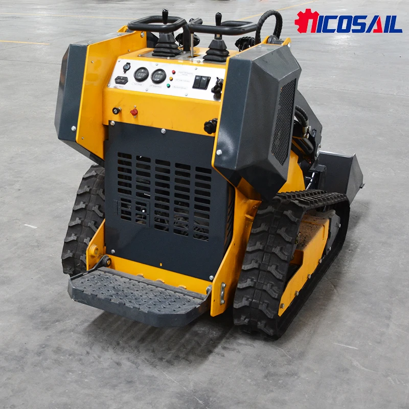 شحن مجاني مخصص 25HP Euro5/CE جرافة انزلاقية صغيرة الشركة المصنعة محرك كوبوتا انزلاق التوجيه مجنزرة الزاحف زلق توجيه تحميل #2