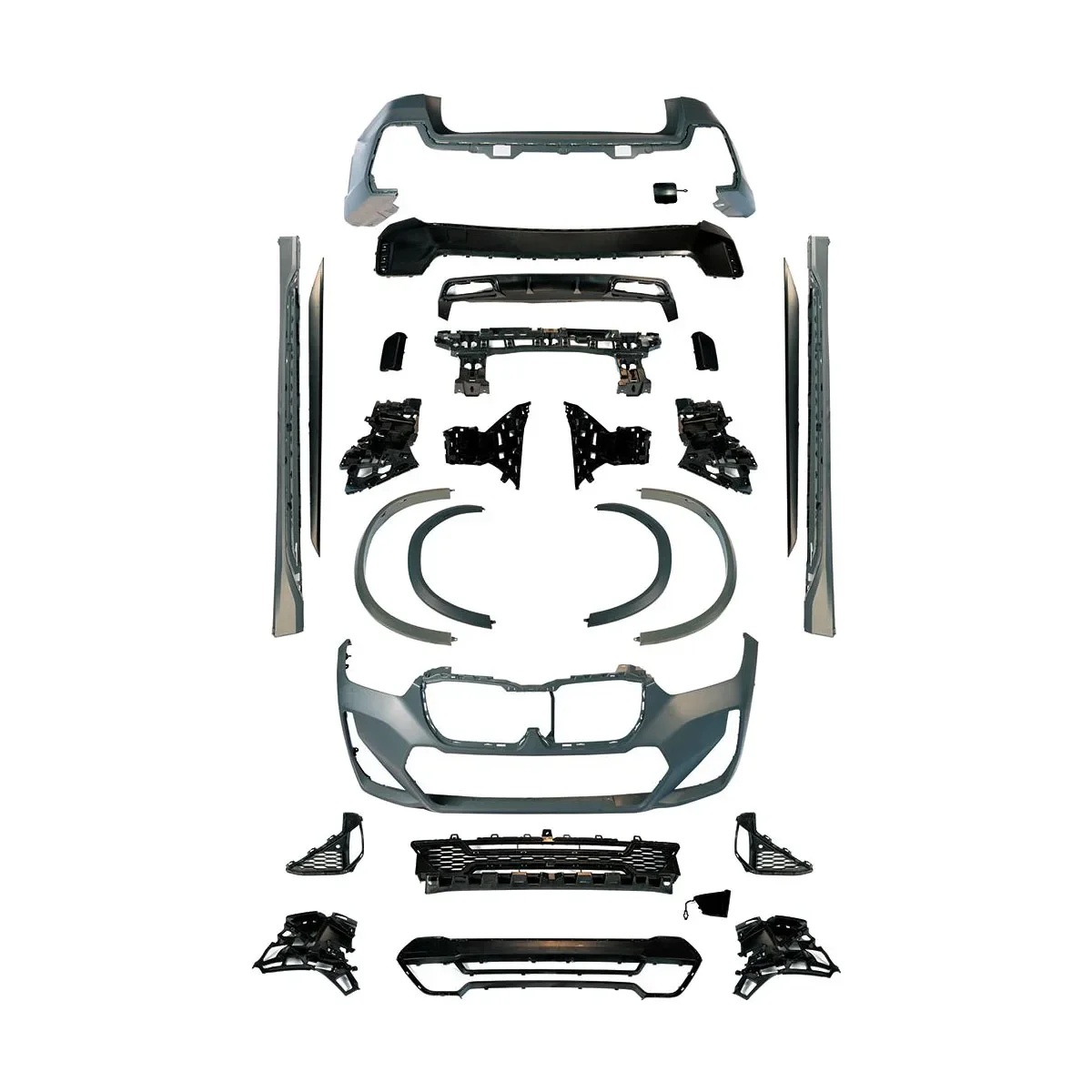 New Design Body Kit For BMW X1 U12 2023 Upgrade To U12 M-Tech Style Body Kit Bumper Assembly Side Skirt