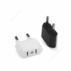 CN US To EU Plug Adapter 2 Pin American China To EU Europe Travel Power Adapter Euro Type C AC Converter Electrical Socket