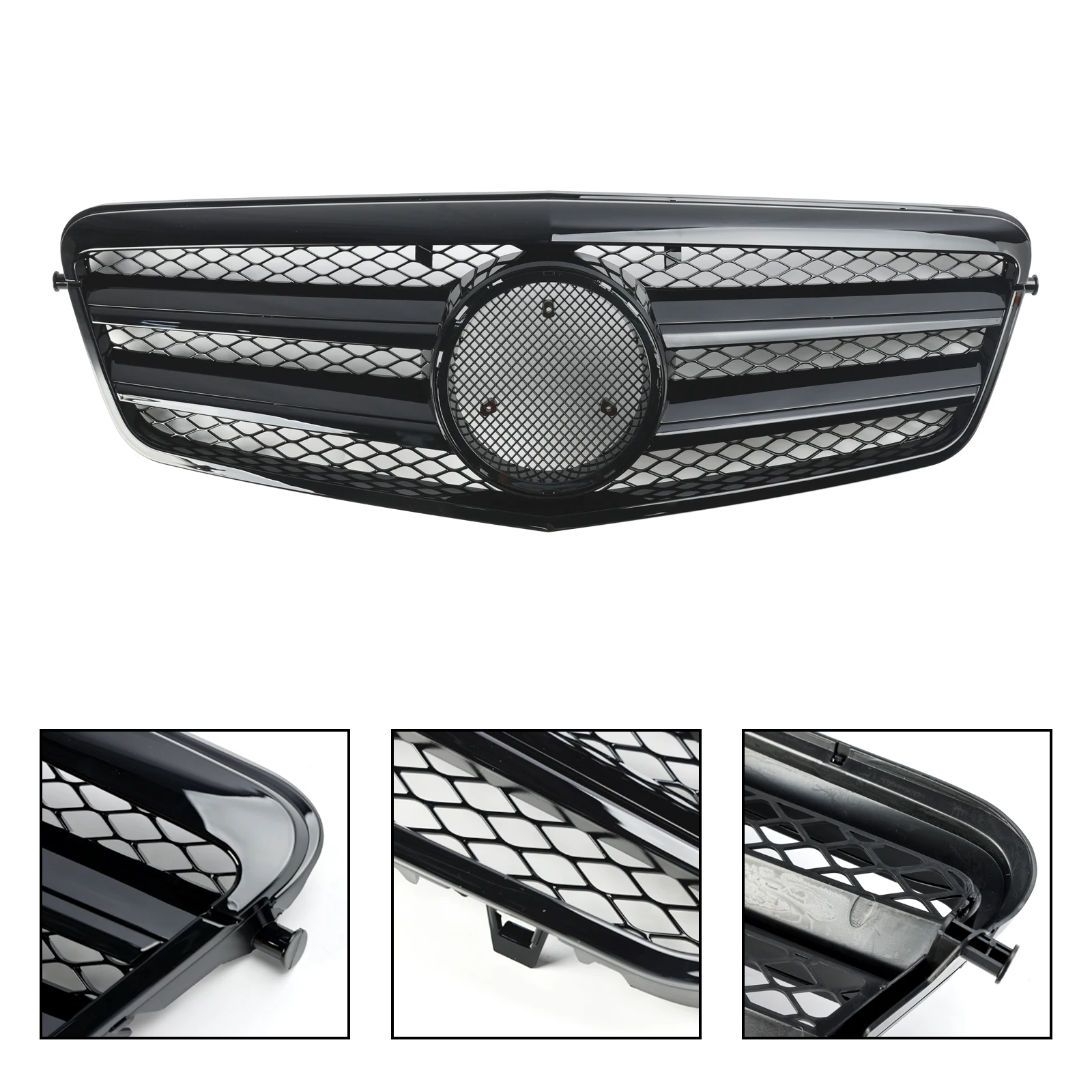 Artudatech Front Bumper Grille Grill Fit Mercedes Benz E Class W212 E350 E550 2010 2011 2012 2013