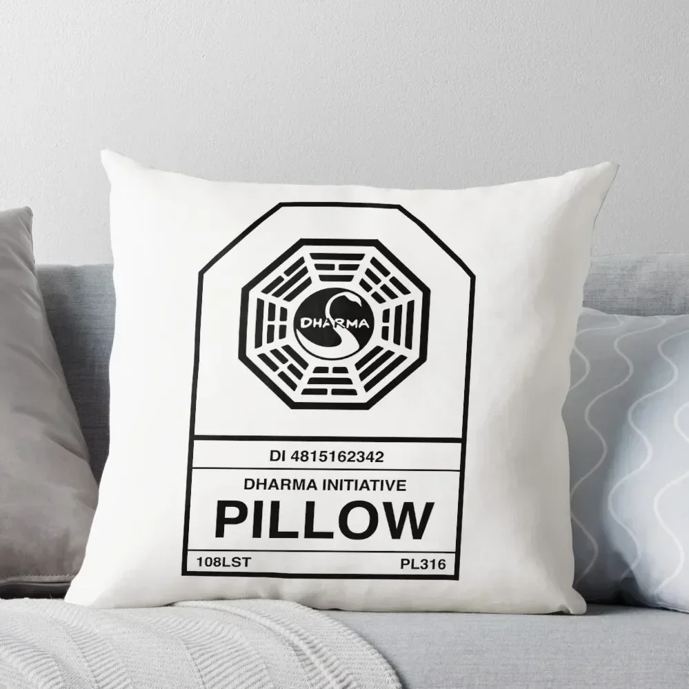 

Dharma Initiative Pillow Throw Pillow Luxury Living Room Decorative Cushions Couch Pillows Covers For Sofas pillow