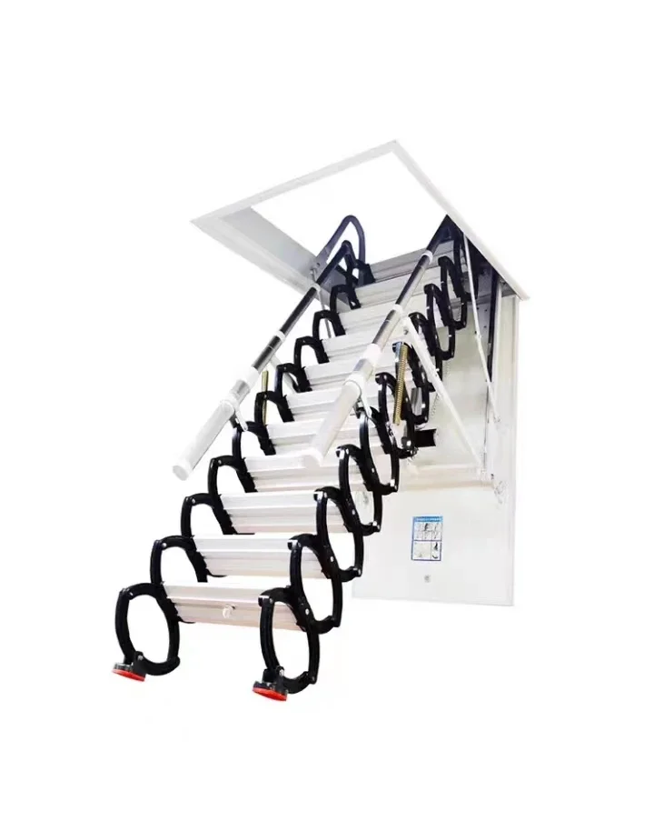 Ceiling Mounted Roof Access Retractable Folding Zip Step Attic Ladders