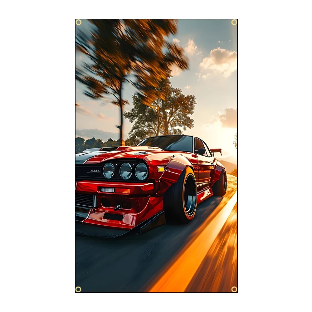 3X5FT 90X150cm Cool Racing JDM Car Flag Polyester Printed Home or Outdoor Decoration Banner Gifts