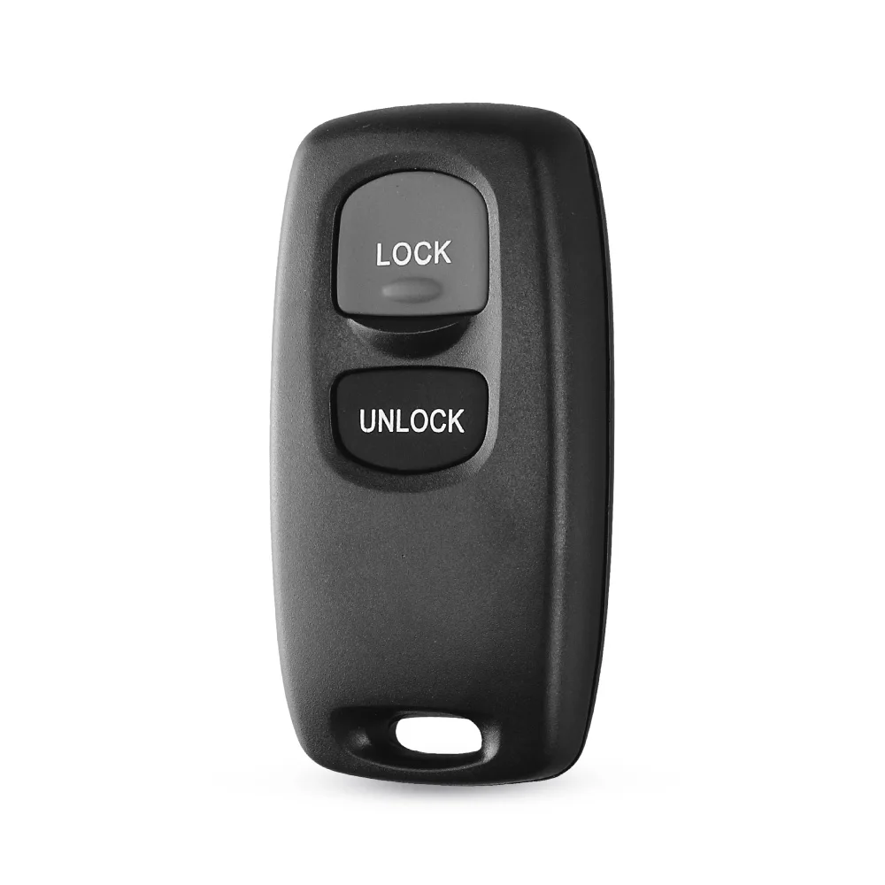 KEYYOU nuevo reemplazo 2 botones carcasa de llave remota de coche entrada sin llave para Mazda 3 6 323 626 funda de llave de Control Fob