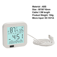 Temperature And Humidity Sensor With LCD Screen For Tuya WiFi Room Thermometer Smart Thermometer And Hygrometer Humidity Sensor