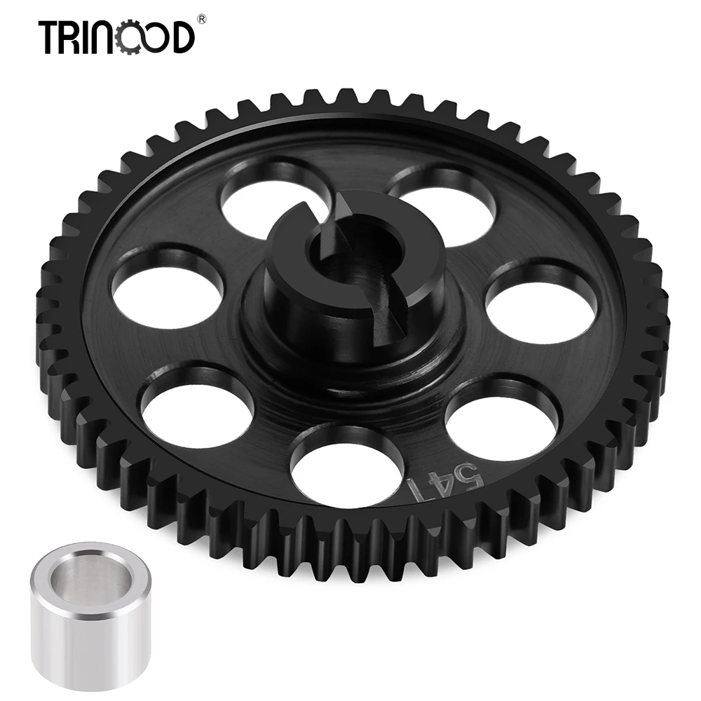 TRINOOD 54T 0.5M Spur Gear Steel Main Gear for 1/18 latrax teton RC Car Upgrade Parts