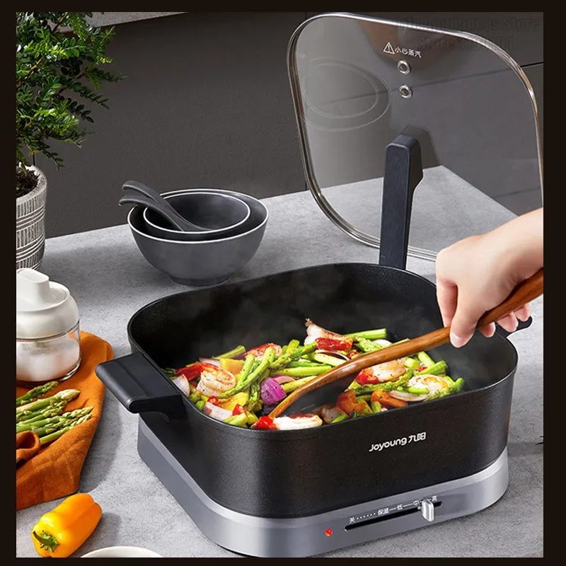 Joyoung G115 Double Flavor Hot Pot 2000W Power Detachable Induction Pan 8CM Depth 6L Non-stick Stew Fry Multi Electric Cooker