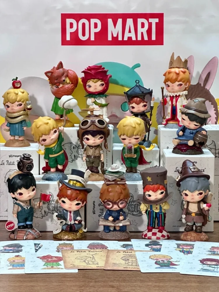Original Pop Mart Hirono × Le Petit Prince Serie Mysteriöse Box Figurine Niedliches Spielzeug Blind Box Geburtstagsgeschenke für Frauen