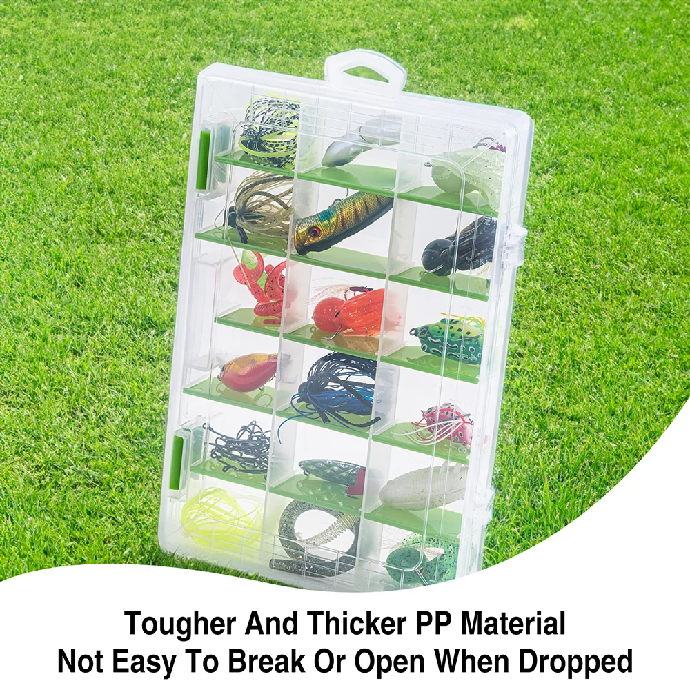 Goture Adjustable Plastic Fishing Lure Box Hook Tackle Box Storage Case Portable Tackle Multifunctional Organizer Fishing Boxes image 3