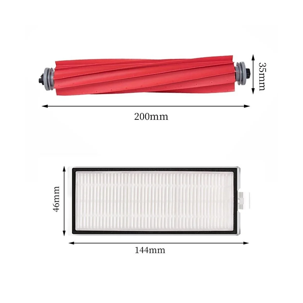 قطع غيار روبوت المكنسة الكهربائية ، فرشاة جانبية رئيسية ، فلتر Hepa ، ممسحة الخرق ، شاومي روبوروك Q7 ماكس ، Q7 ماكس + ، T8