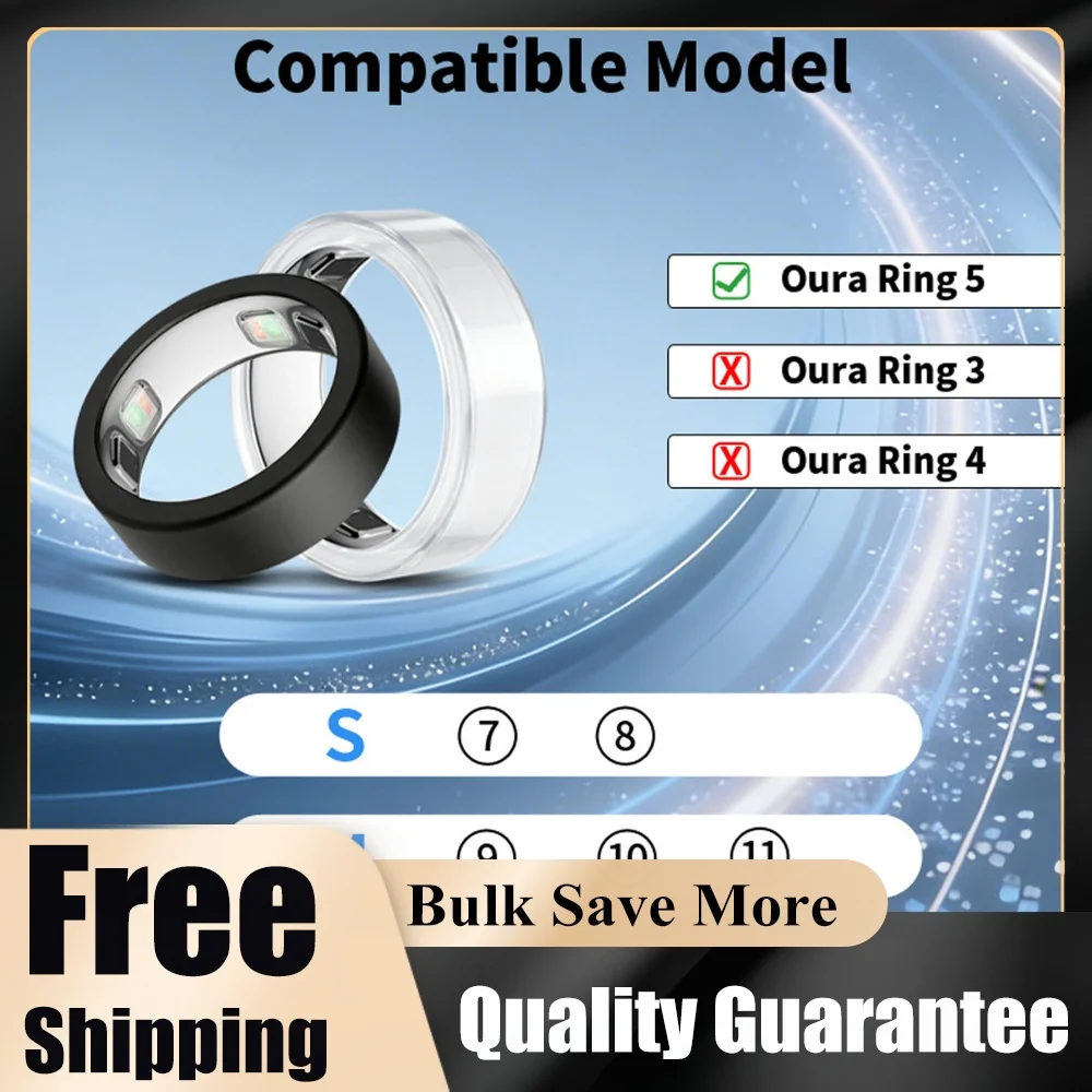 4/8 Pack Ring Cover Fits for for Oura Ring 5 Ring Protector Cover Ring Protector Case Anti-Scratch for Gym Woking Out Women Men