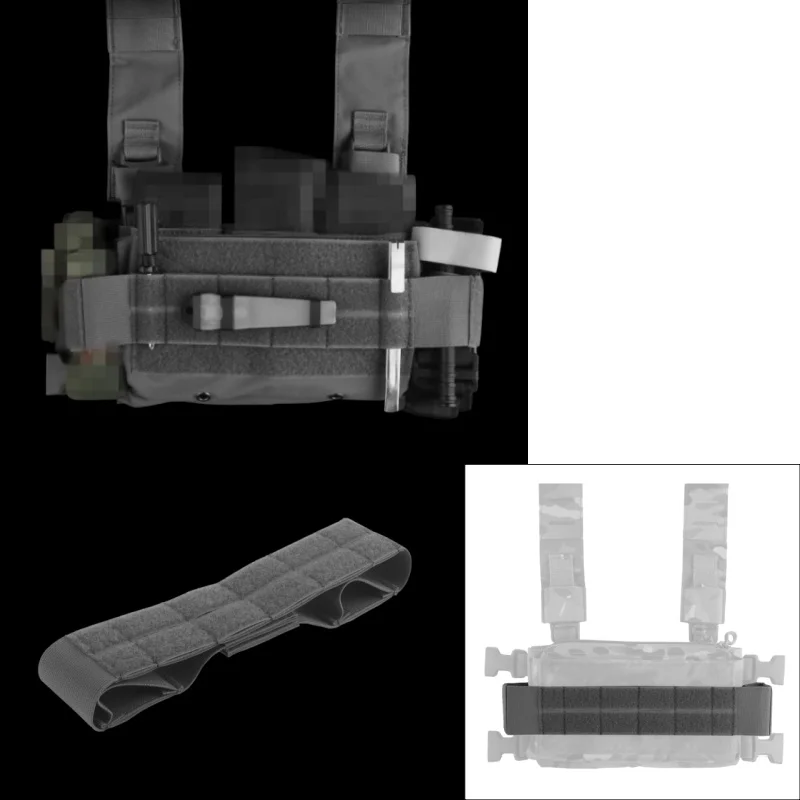 

Chest Hanging Extension Strap Band | MOLLE Elastic Strap Expandable Mounting Design | For Wilderness Adventure Accessories