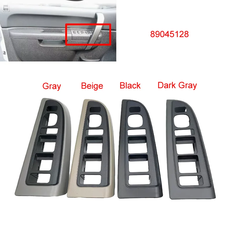 

89045128 Front Left Door Panel Window Control Switch Bezel Cover for Chevy Tahoe Cadillac Escalade GMC Sierra Yukon Hummer H2