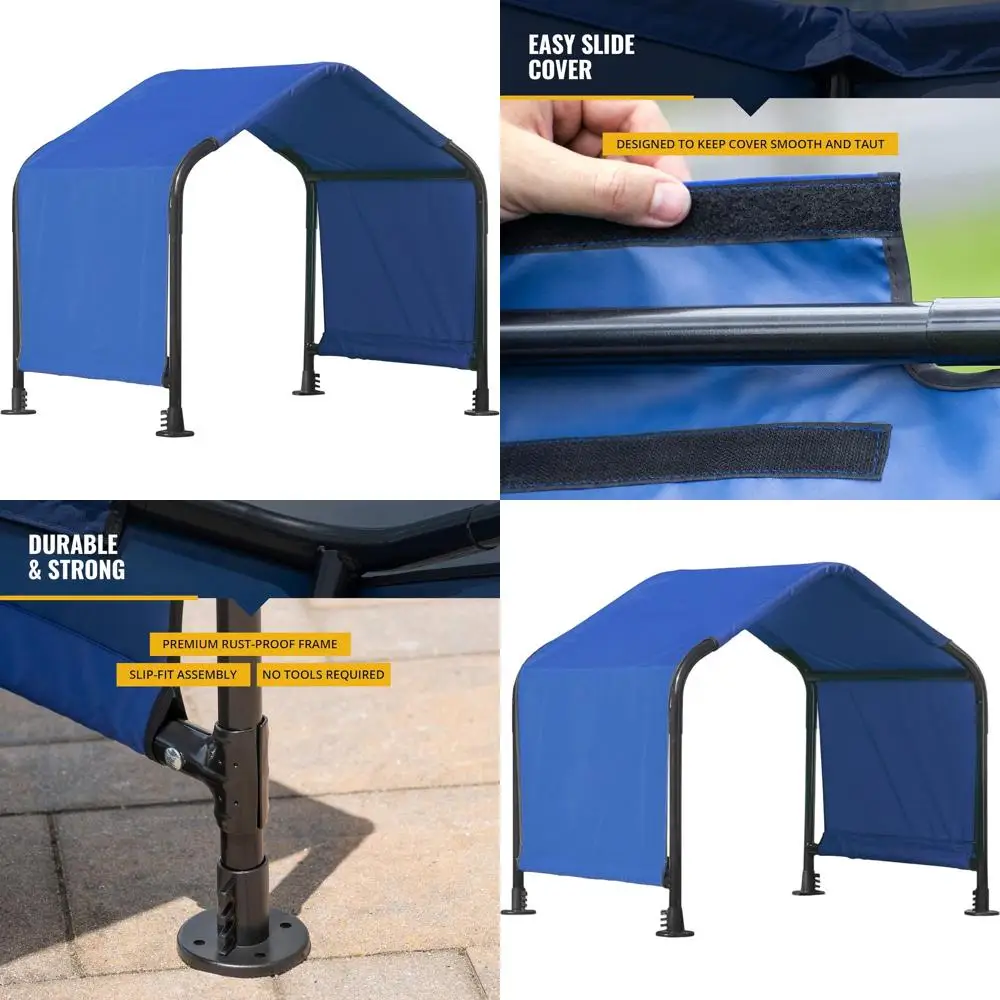 

Outdoor Pet Shade Tent - Versatile Canopy for Small Dogs, Cats, and Animals - Blue
