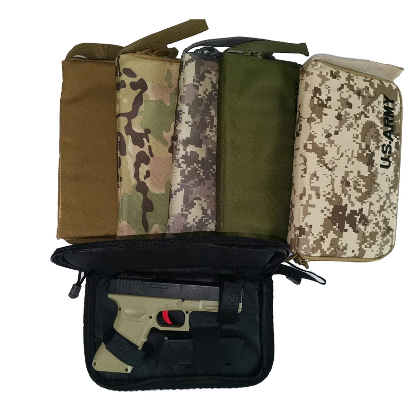 Taktik Airsoft tabanca tabanca paketi kılıfı kompakt tabanca çanta taşınabilir orta tabanca halı el taşıma dergisi çantası avcılık dişli