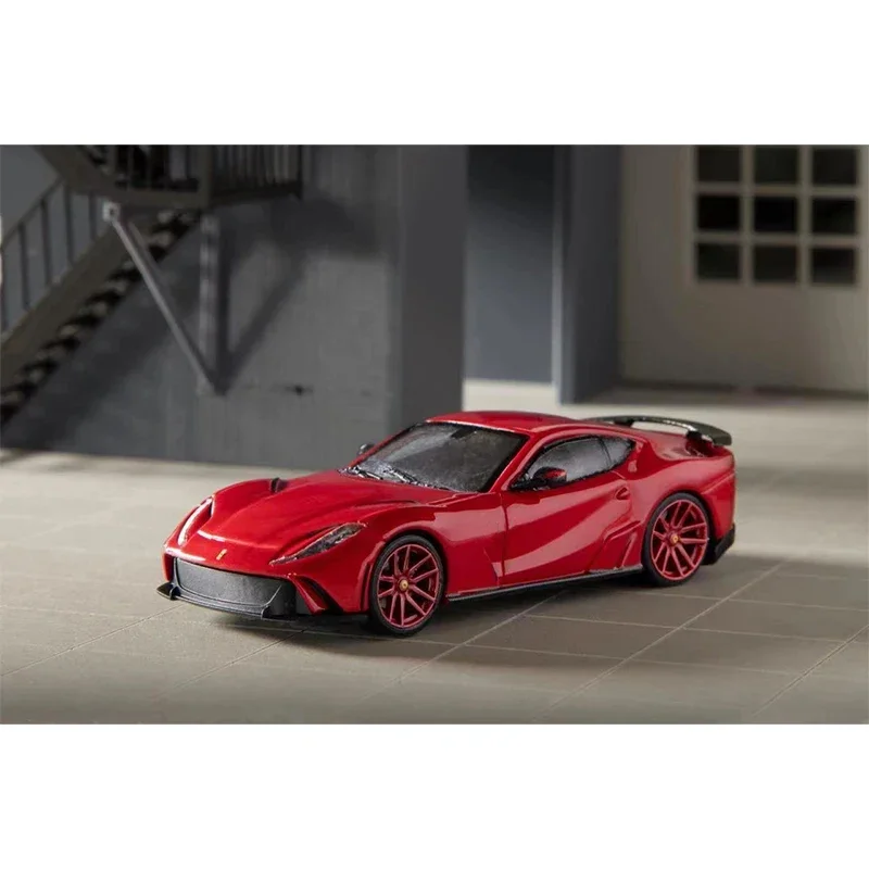 SH 1:64 Novitec 812 N Largo Hood Opened Stance Hunters Diecast Diorama Car Model Collection