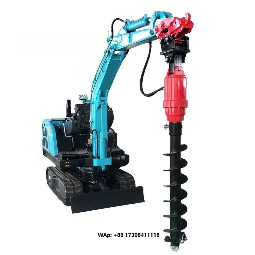 Hydraulic Earth Auger Drill for Fence Post Holes Auger Drive for Excavator Skid Steer Loader