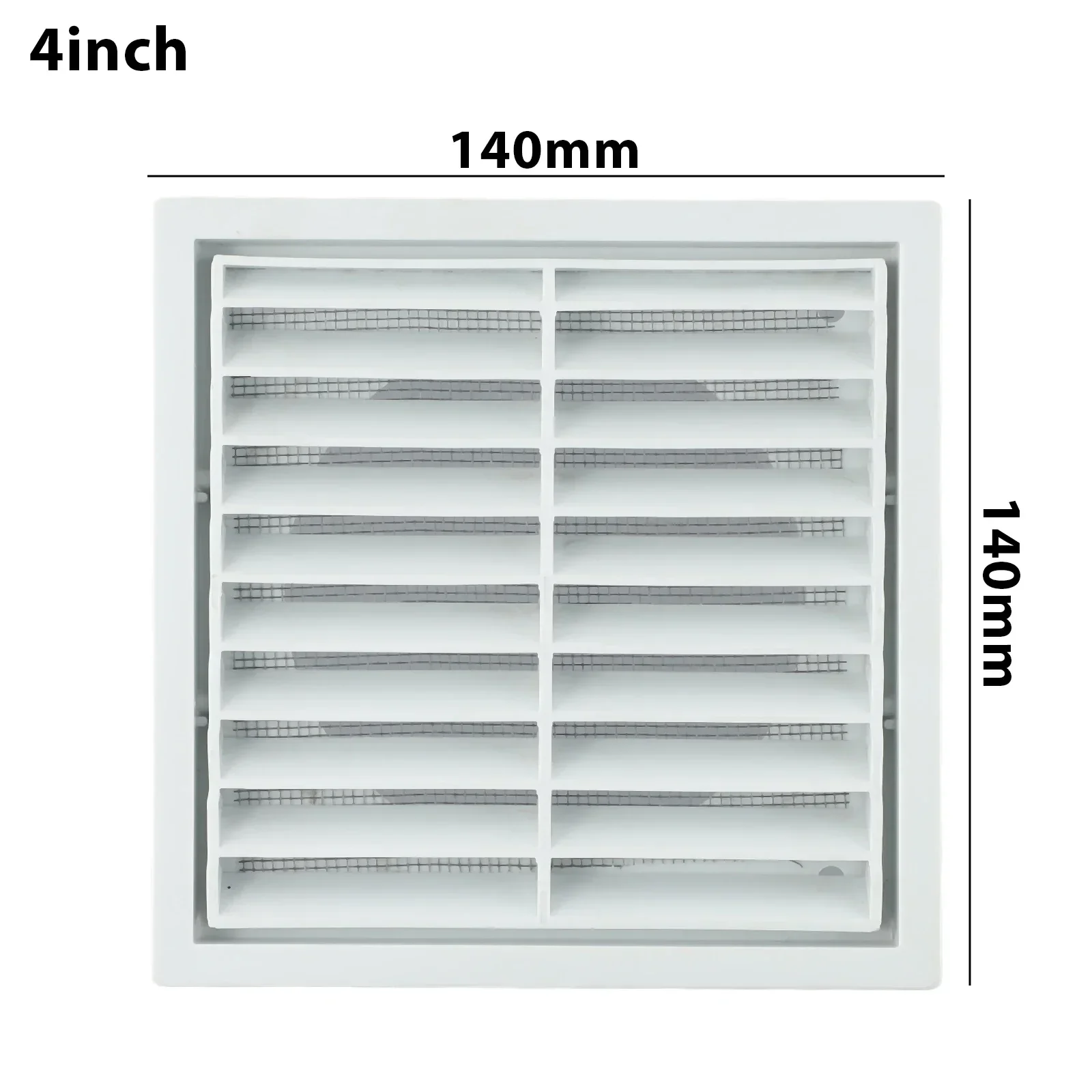 

PP Plastic Grille Ventilation Solution for Exhaust Fans and Clothes Dryers Wide Coverage Indoor and Outdoor Use White