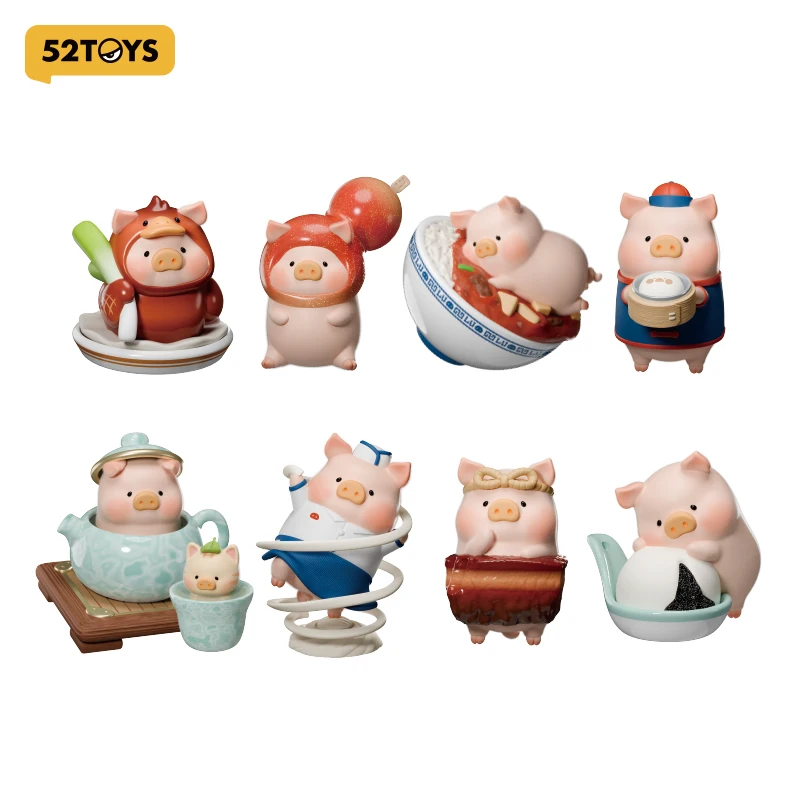 52TOYS Mystery Box LuLu the Piggy - Lu's Table Series, Blind Box, 1PC Action Figure Decorazione giocattolo da collezione casuale