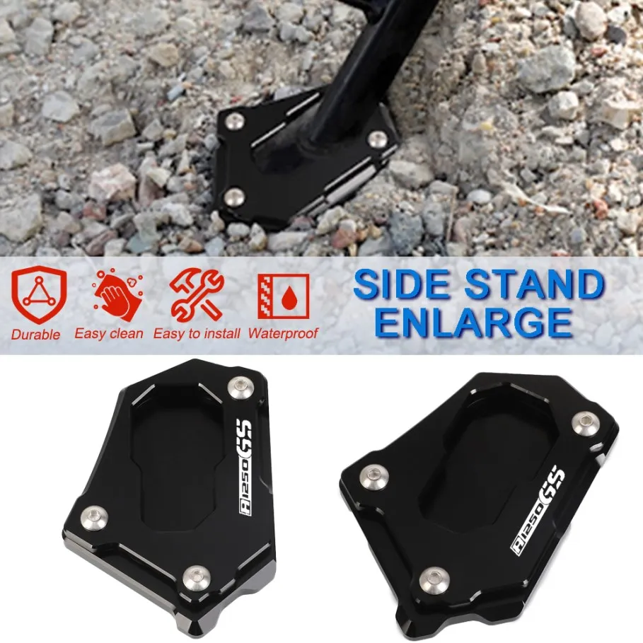 

Для BMW R1250GS ADV Style Rallye R 1250 GS Adventure 2018-2023, аксессуары для мотоциклов, боковая подставка с ЧПУ, увеличенная удлинительная подставка