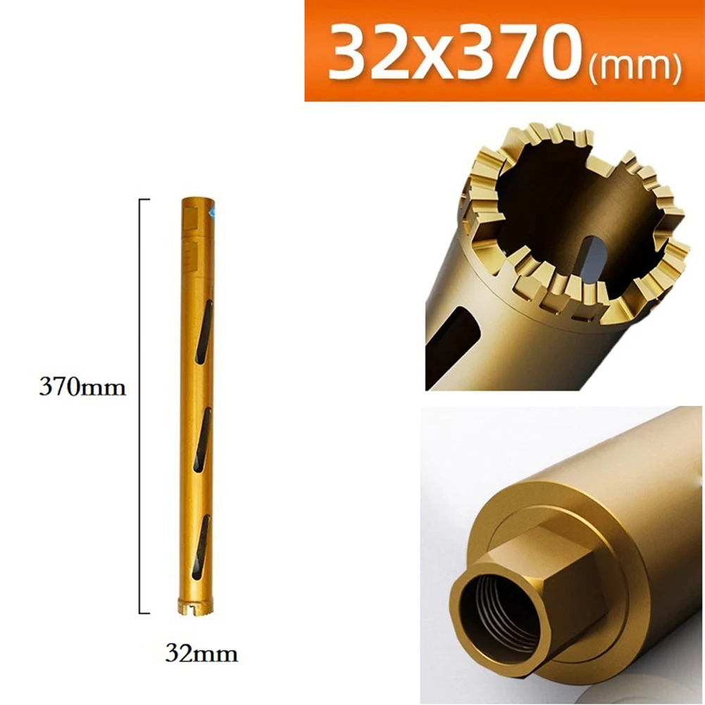 1PCS 370mm M22 Concrete Core Drill Bit Dry Wet Hammer Perforator Drilling Hole Opener Top-notch Alloy High-quality Emery Grits