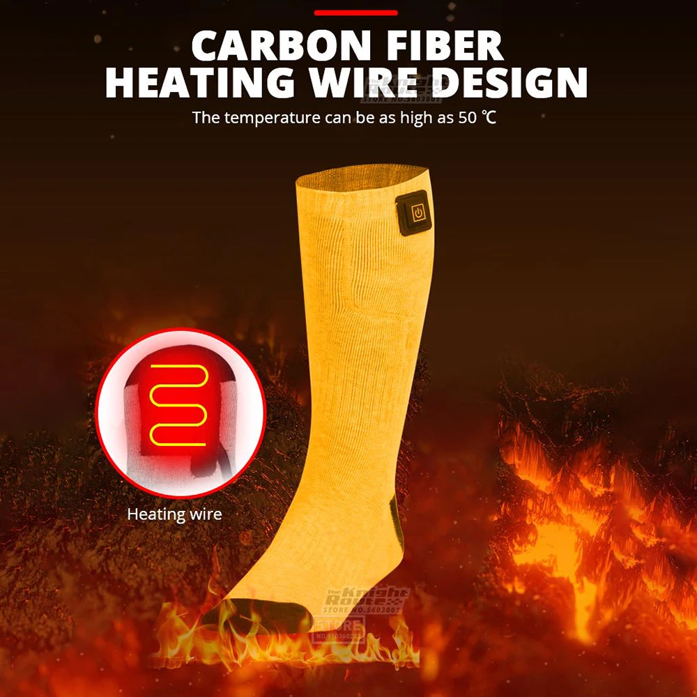 Heated Socks 5500mAh/APP Control (With Battery USB Rechargeable Fever Socks),Thermal Socks ,Foot Warmer Heating Socks Ski Winter