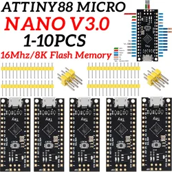 MH-Tiny ATTINY88 micro development board 16Mhz /Digispark ATTINY85 Upgraded /NANO V3.0 ATmega328 Extended Compatible for Arduino