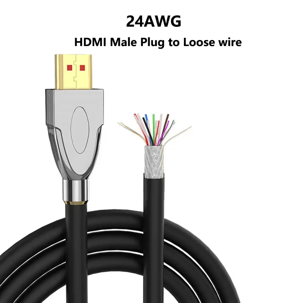 HDMI Cable Engineering Through Pipe Wiring HDMI 2.0 High-definition Cable DIY Loose Cable 4K 3D Embedded Through The Wall