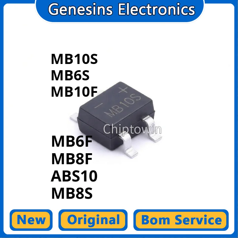 5/50/500 pcs MB10S MB6S MB10F MB6F MB8F ABS10 MB8S MBS Rectifier Bridge W7