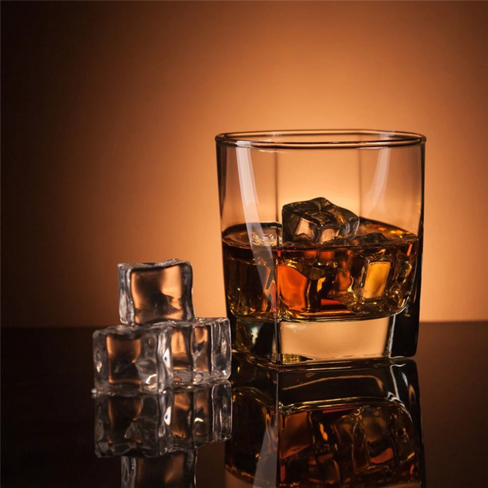 

40 Pcs Simulated Ice Square Fake Clear Acrylic Artificial Vase Fillers