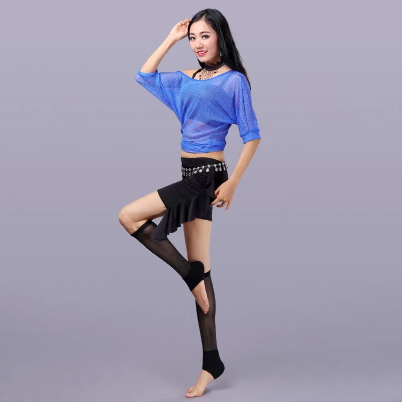 Trajes de dança do ventre personalizados definir traje de desempenho de dança do ventre saia superior leggings sem alças
