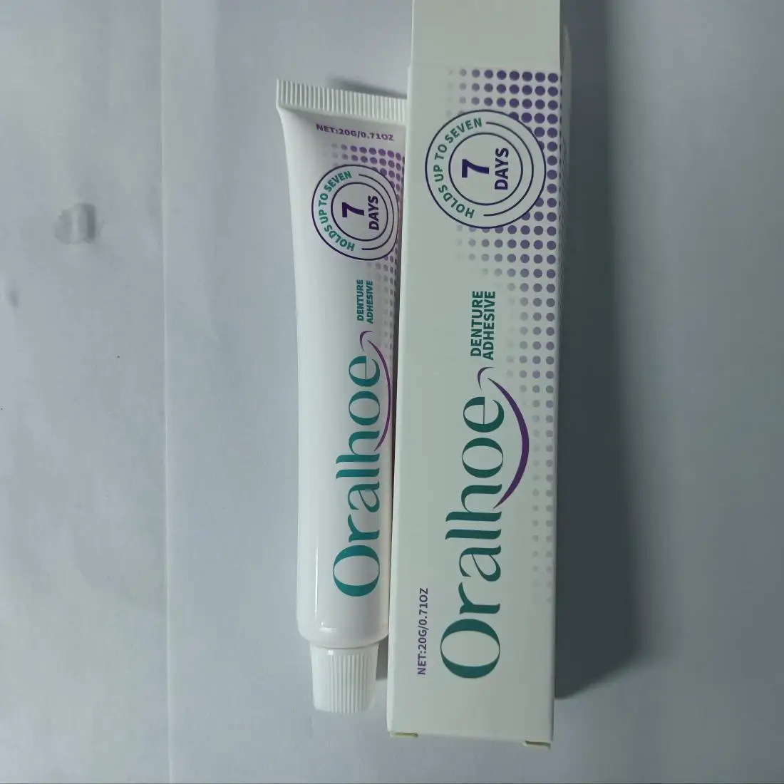 

20 г кремовый клей для зубов Adheza, термопластичный клей для протезов, клей для протезов на весь день, безопасная фиксация, можно длить до 7 дней