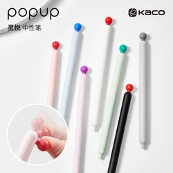 Kaco POPUP Gel Pens Cute Stationery 0.5mm Side-press Aesthetic Signature Pen, Creativity Decompression Back to School Write Tool