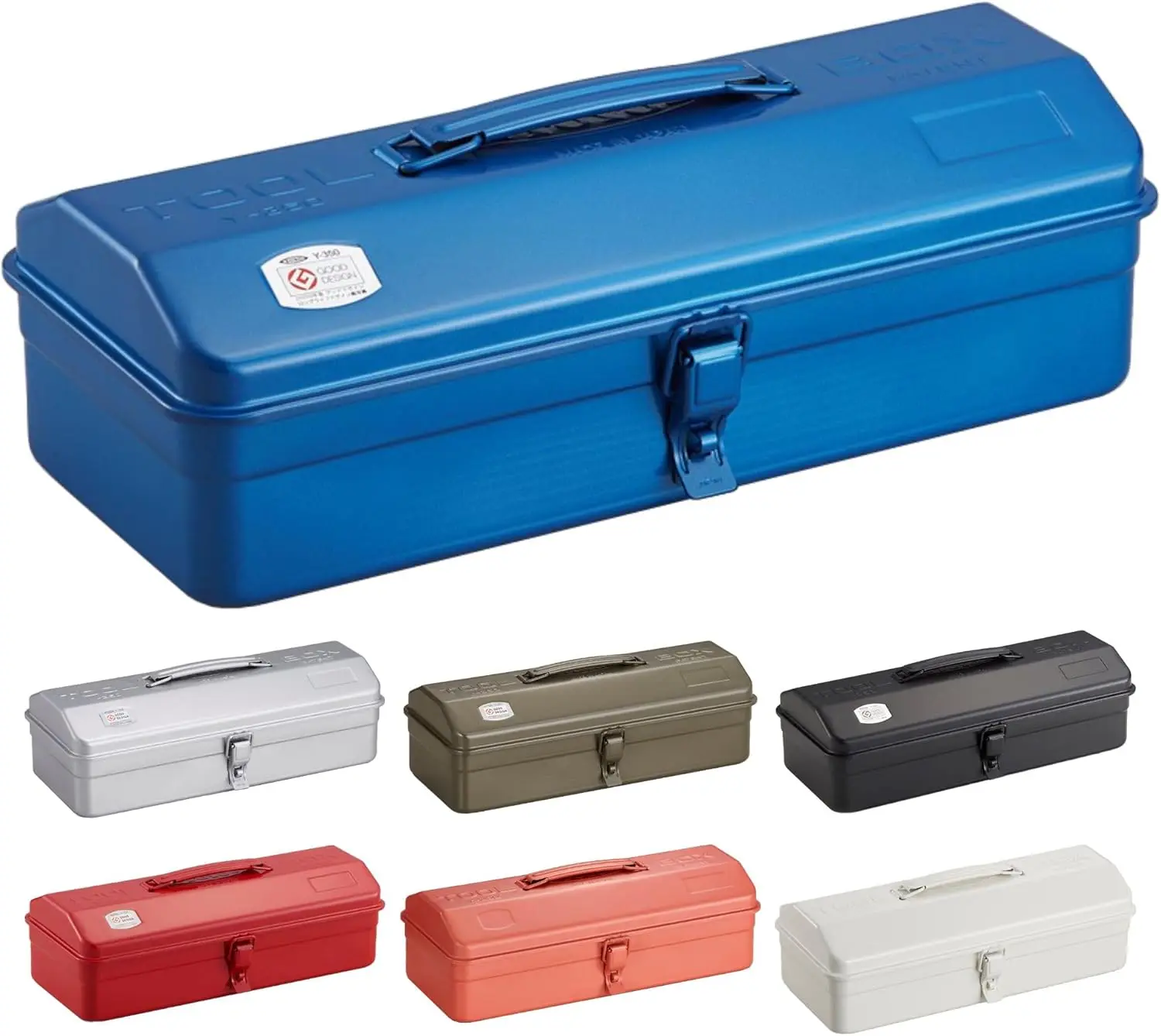 

Durable Blue Steel Mountain Tool Box Y-350, Heavy-Duty Storage for Outdoor Gear and Tools