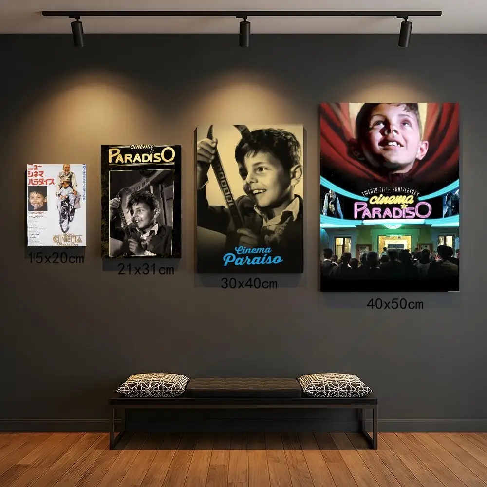 classic movie C-Cinema Paradiso-O Poster Self Adhesive Wall Decor for Modern Home Cafe Office and Bar