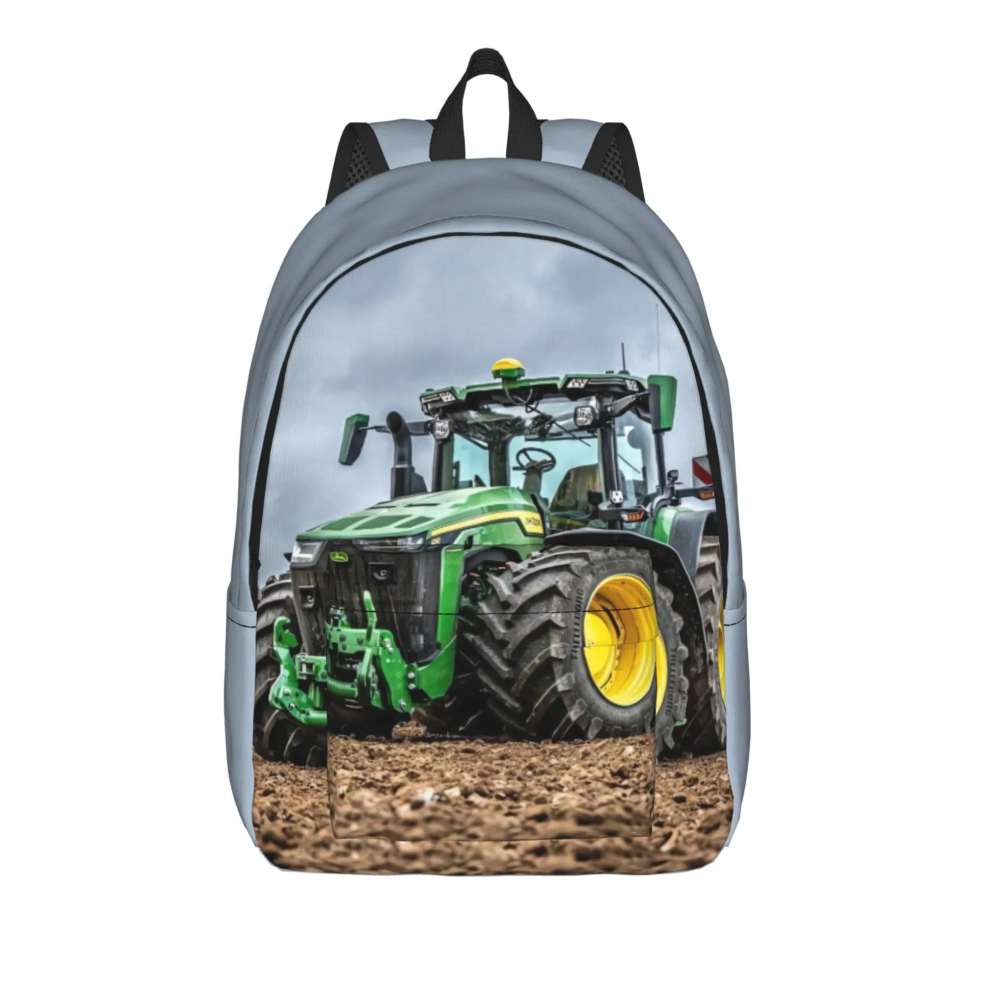 Tractors Farm Vehicles Backpack Men  Print Backpacks Polyester Kawaii High School Bags Travel Custom Rucksack
