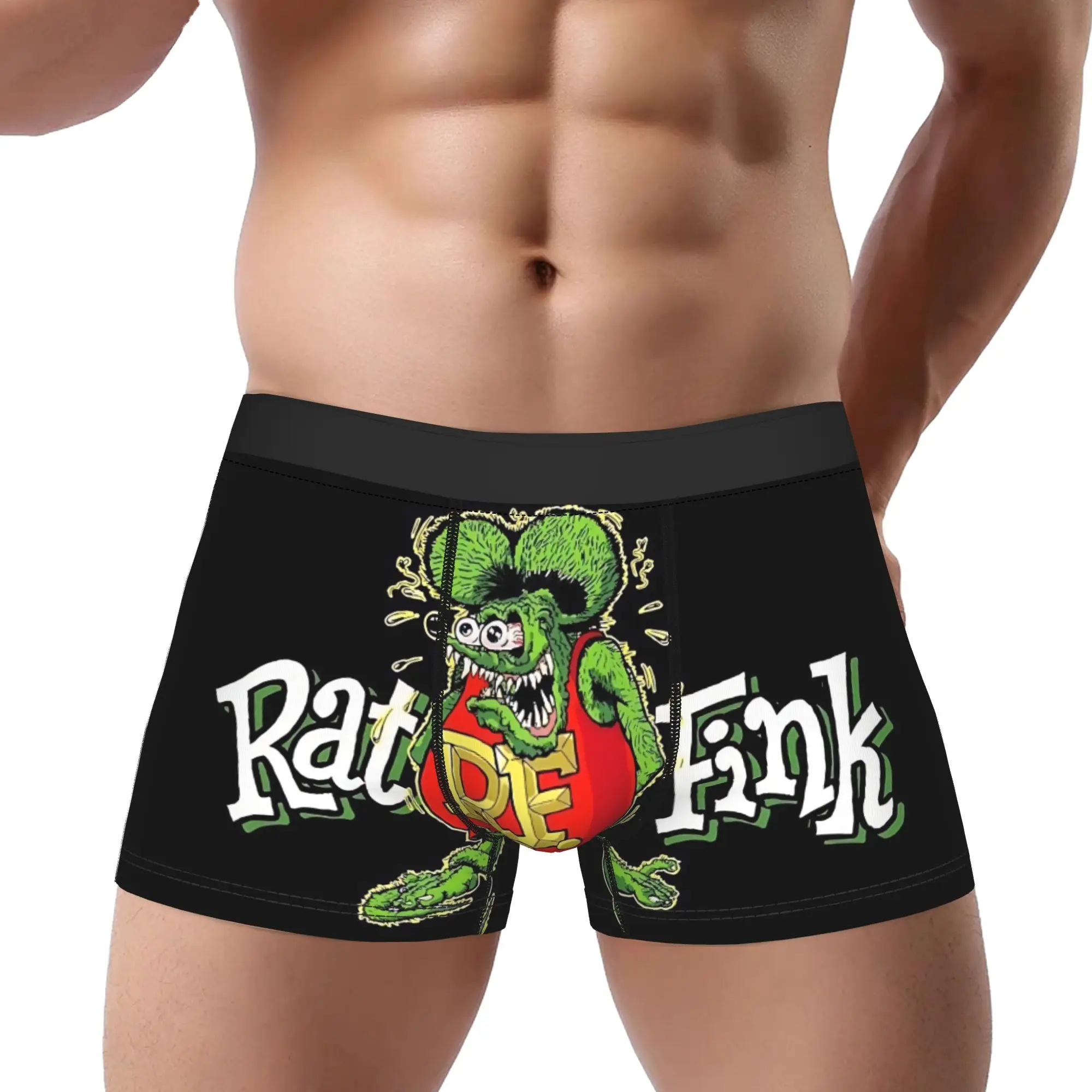 1piece The Green Rodent Rat F-Fink Underpants Homme Panties Male Underwear Ventilate Shorts