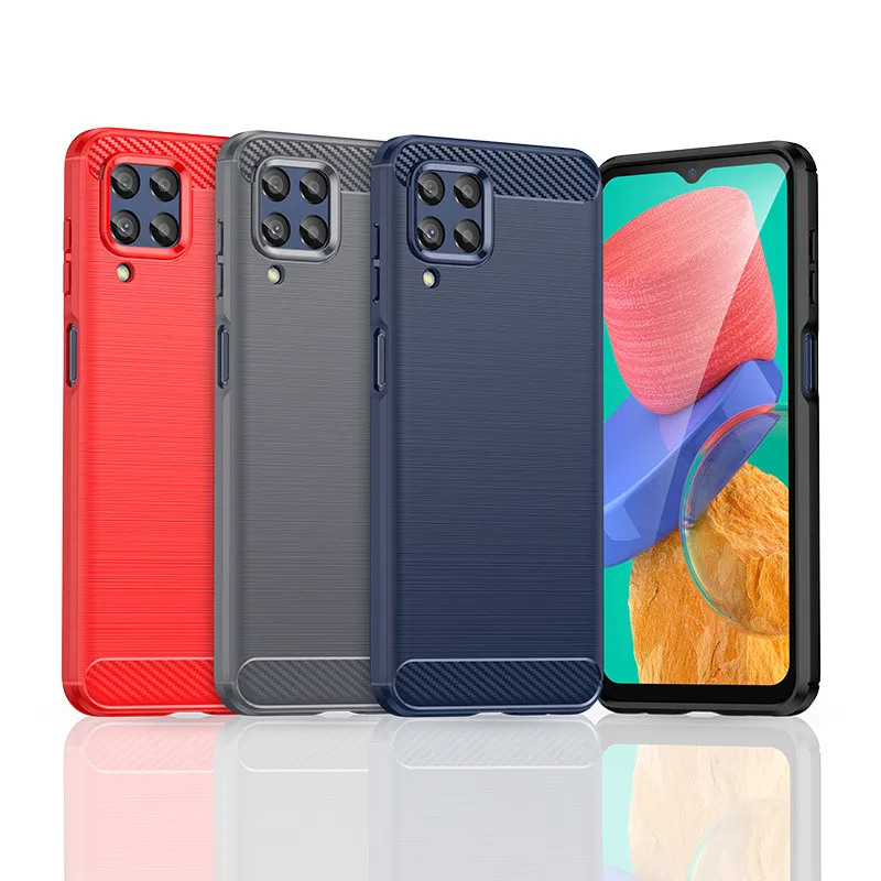Para samsung galaxy m33 5g caso samsung m33 m53 capa à prova de choque macio silicone protetor pára-choques samsung m53 m33 m23 m52 m32 caso