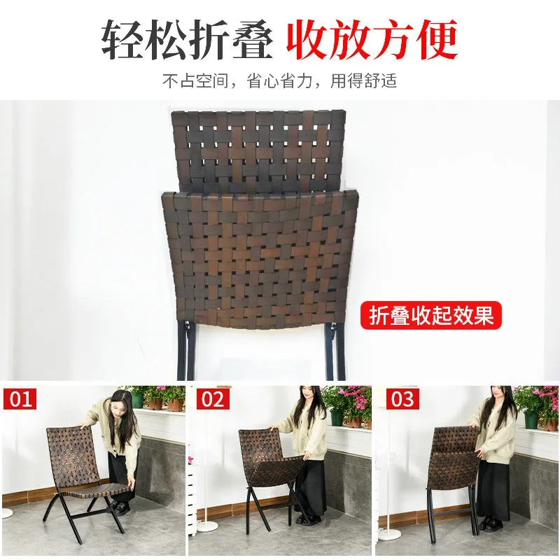 Balcony small table and chair outdoor garden home leisure backrest table and chair combination