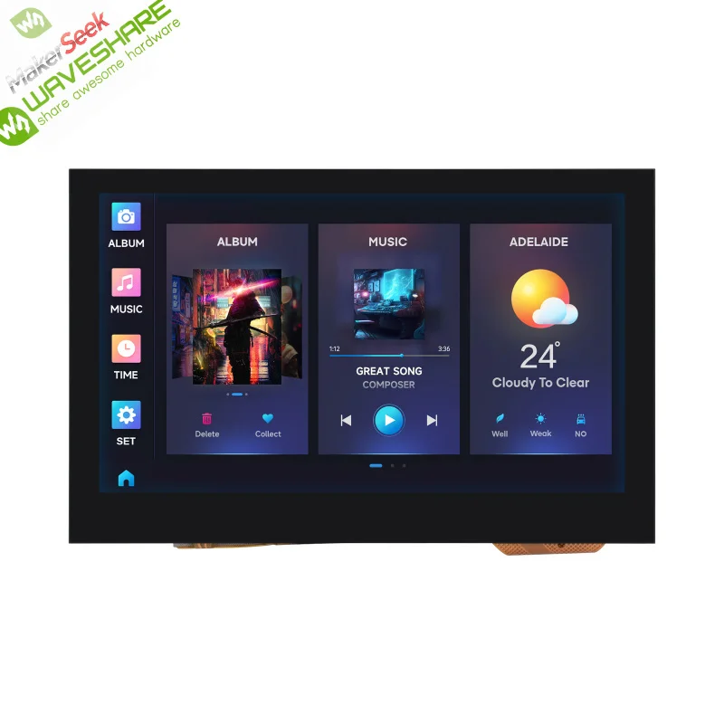 

Makerseek & Waveshare ESP32-S3-LCD-4.3-SKU-30493-Price without Shipping fee