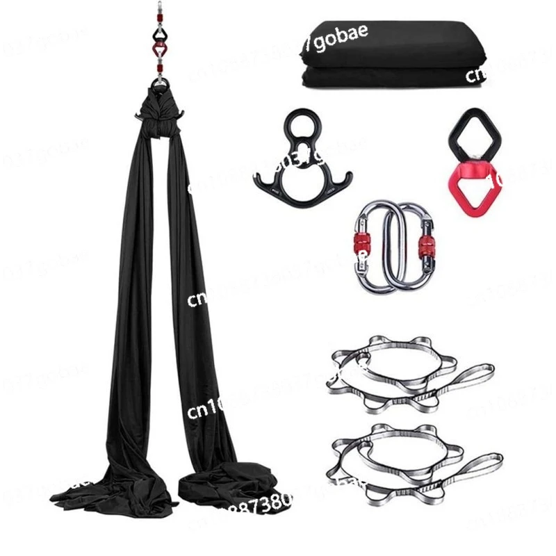 

8 meters high altitude yoga satin hammock home yoga micro-elastic 2.8 meters wide yoga stretch belt set