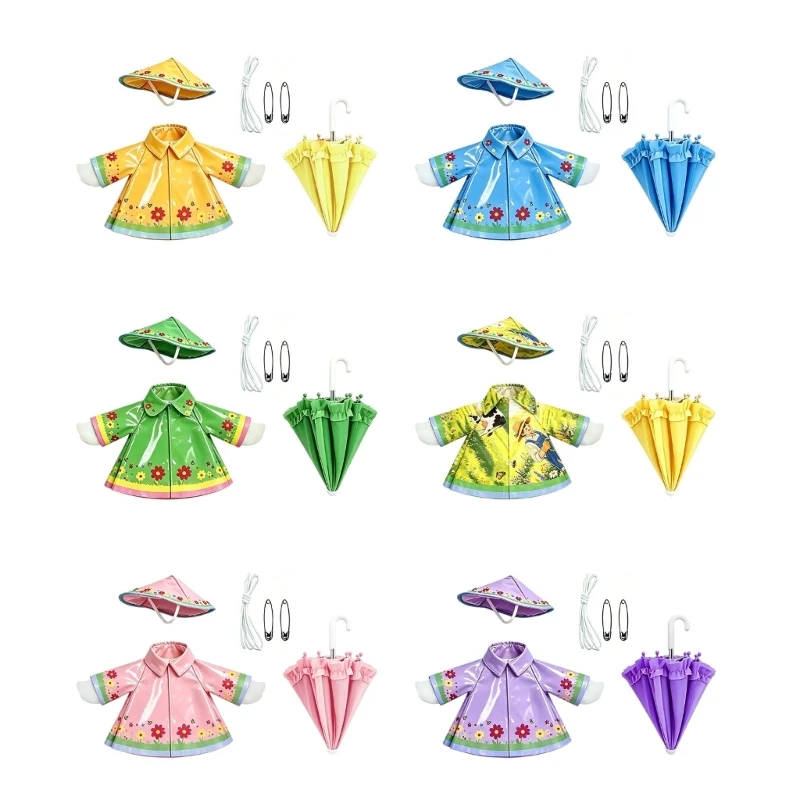 QX2E Whimsical 23Inch Geese Sculpture Costume Dressing Detachable Raincoat Ensembles