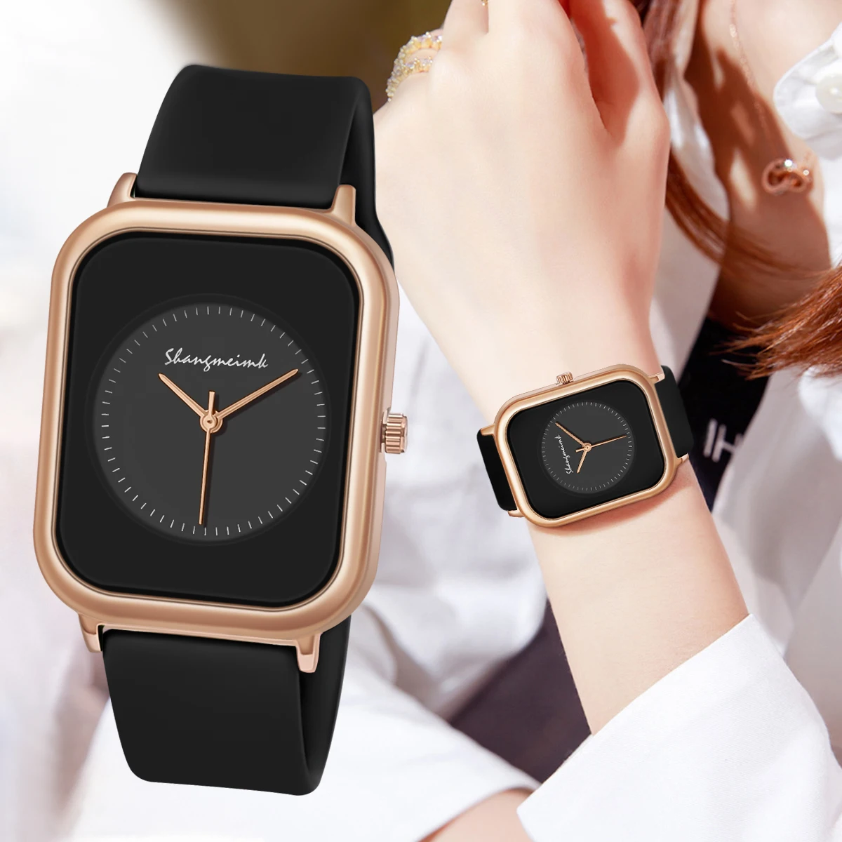 Women\'s Watch Quartz Wristwatch Women Luxury Watches Silicone Strap Ladies Clock Gift Reloj Mujer relojes de mujer