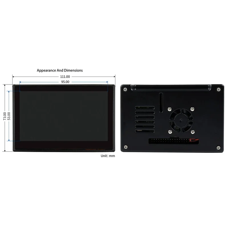 

Waveshare 4.3Inch DSI LCD Display with Case for Raspberry Pi 4B, 800X480 Capacitive Touchscreen MIPI DSI Display