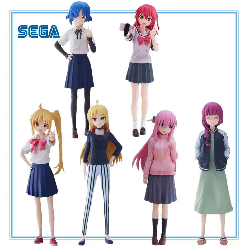 In Stock SEGA Bocchi The Rock Desktop Decorate Collections Ijichi Seika Hiroi Kikuri Collectible Bishoujo Anime Figure Model Toy