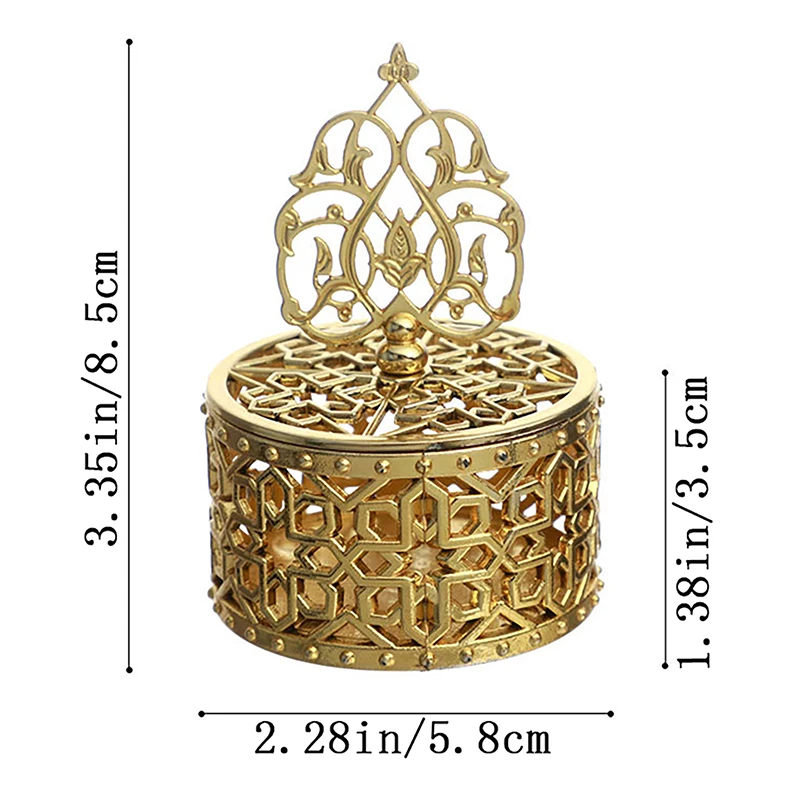 1Pc Souvenir Gift Case placcatura in oro piccola scatola Home Table Decor Portable Wedding gingillo Box Candy Container Sugar Box