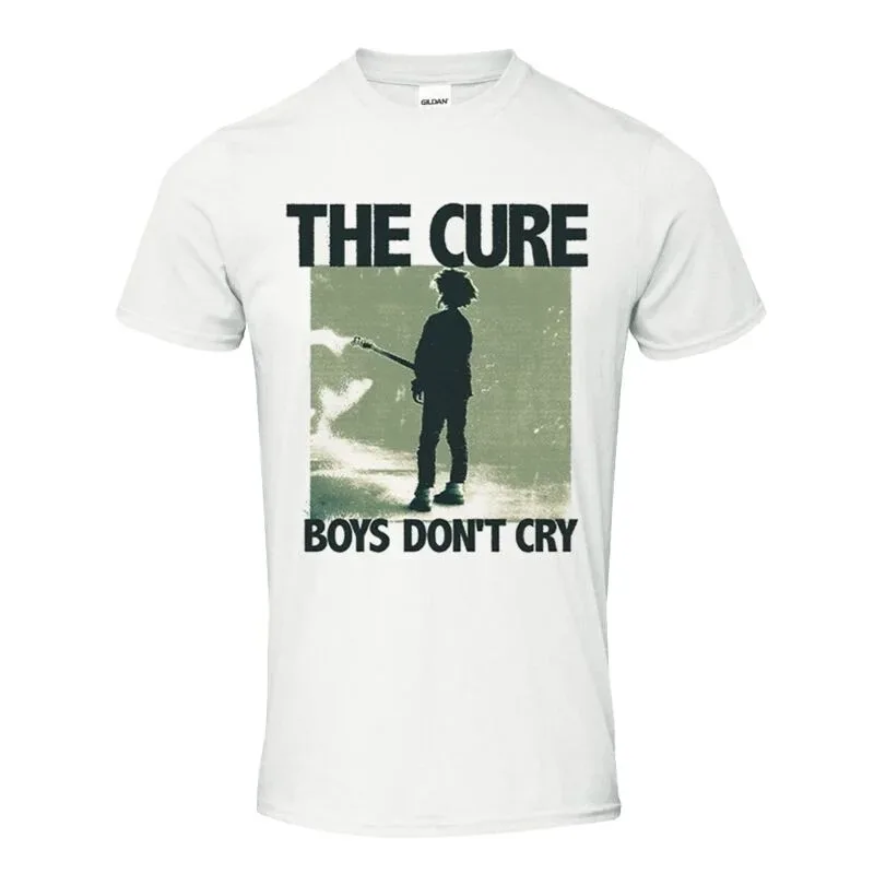 

Футболка с креативным узором The Cure Band Boys Don't Cry Silhouette, летняя футболка с группой в стиле рок-арт в стиле рок, унисекс