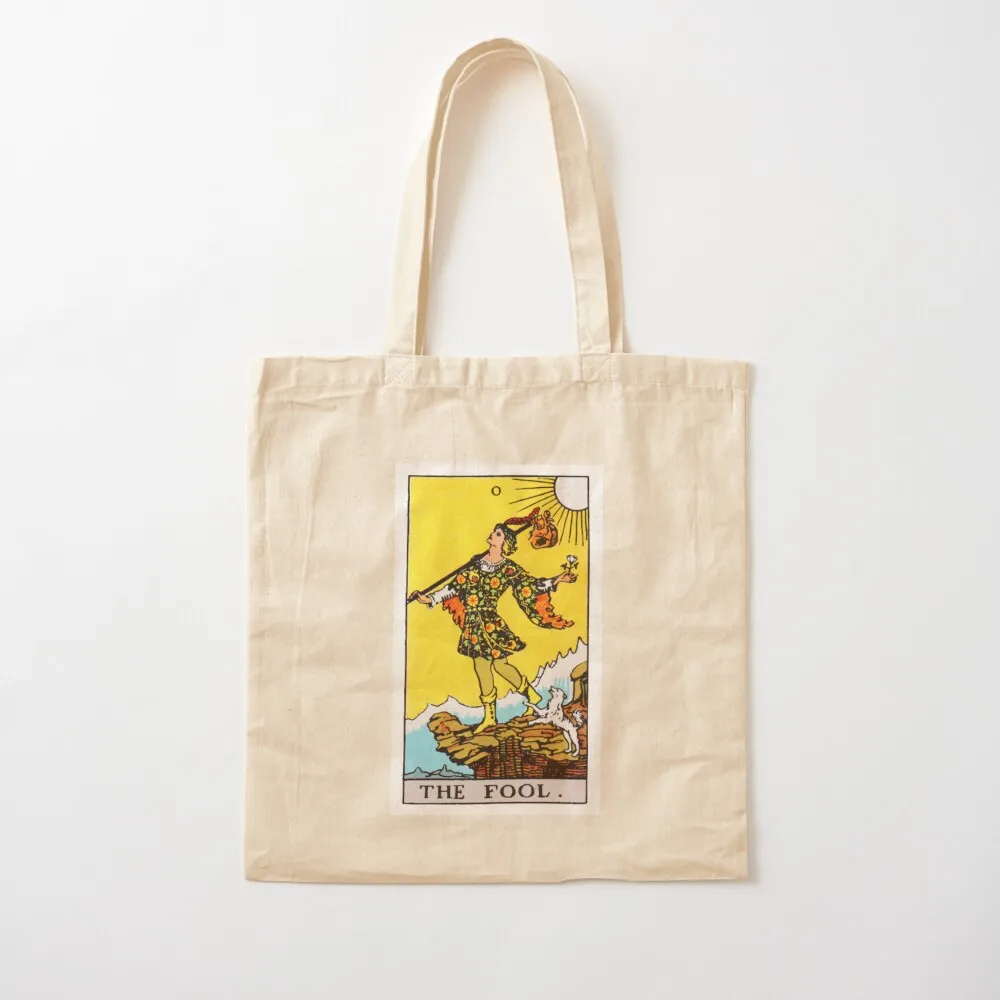 

The Fool tarot card Tote Bag supermarket folding bag large size bags Portable shopping bag Canvas Tote